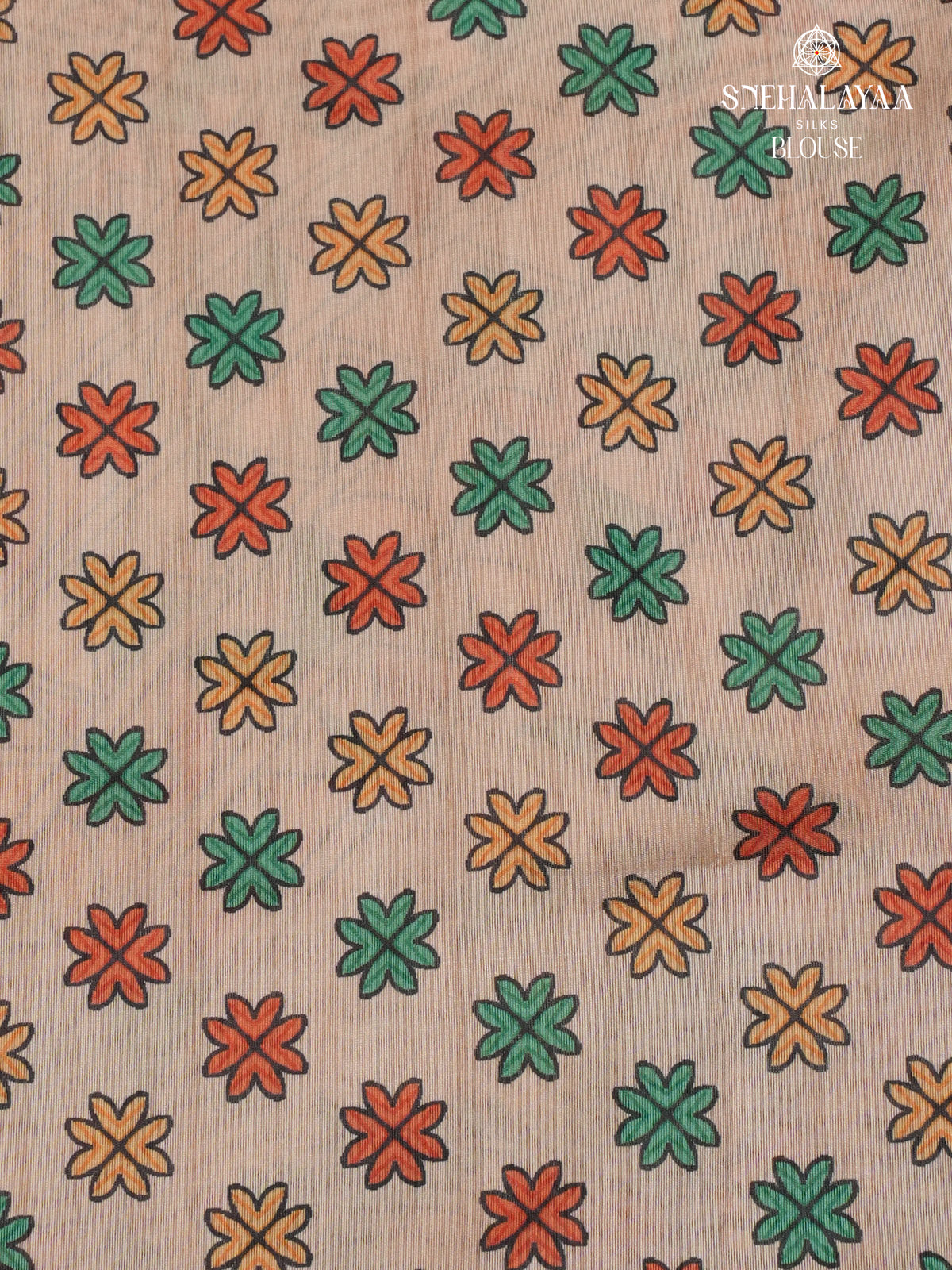 Grey Madhubani Printed Saree