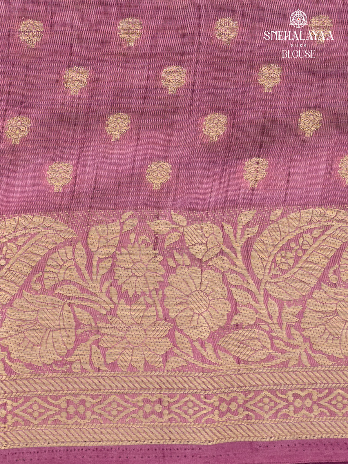 Rich Plum Raw Silk Saree
