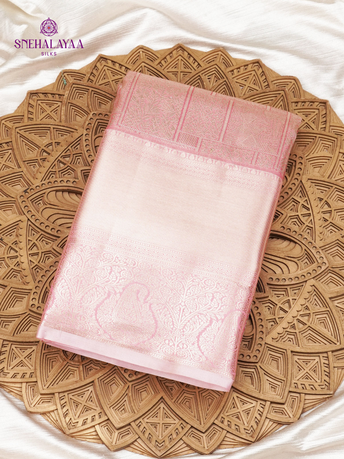 Pink Art Silk Saree