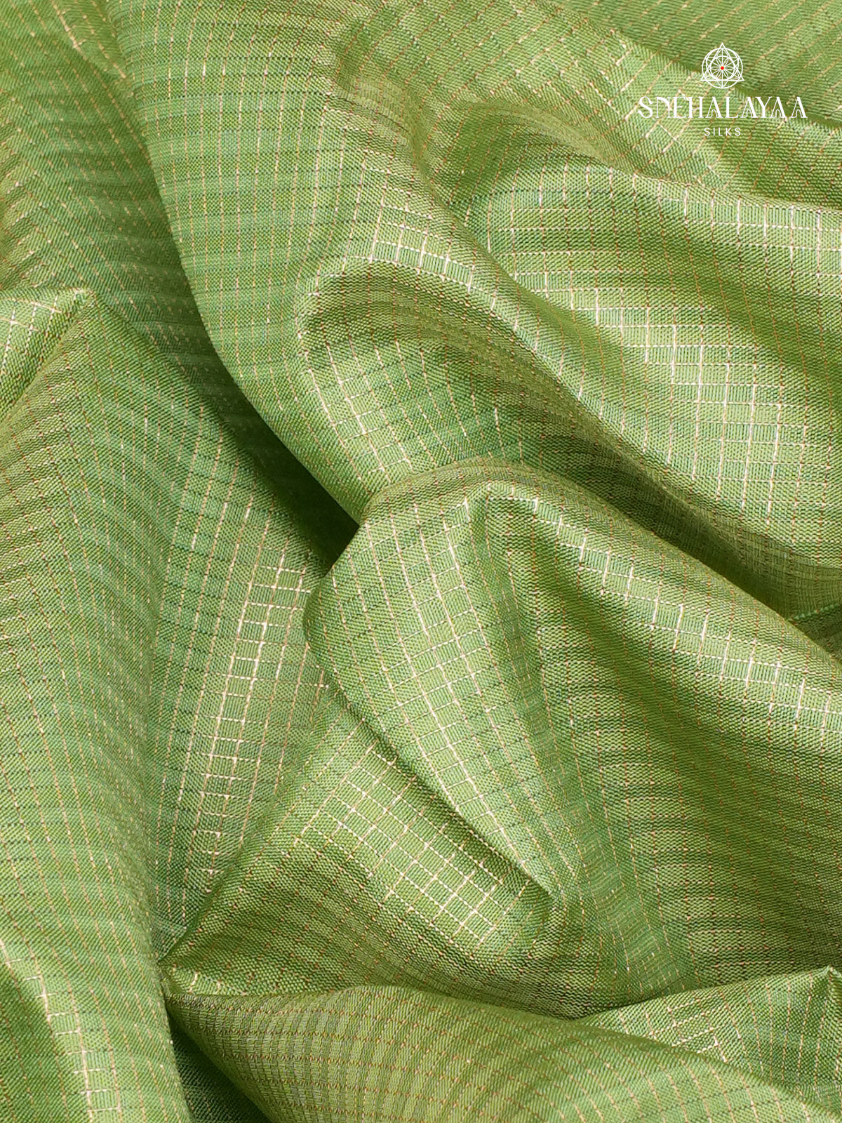 Gooseberry Green Knajivaram Soft Silk Saree