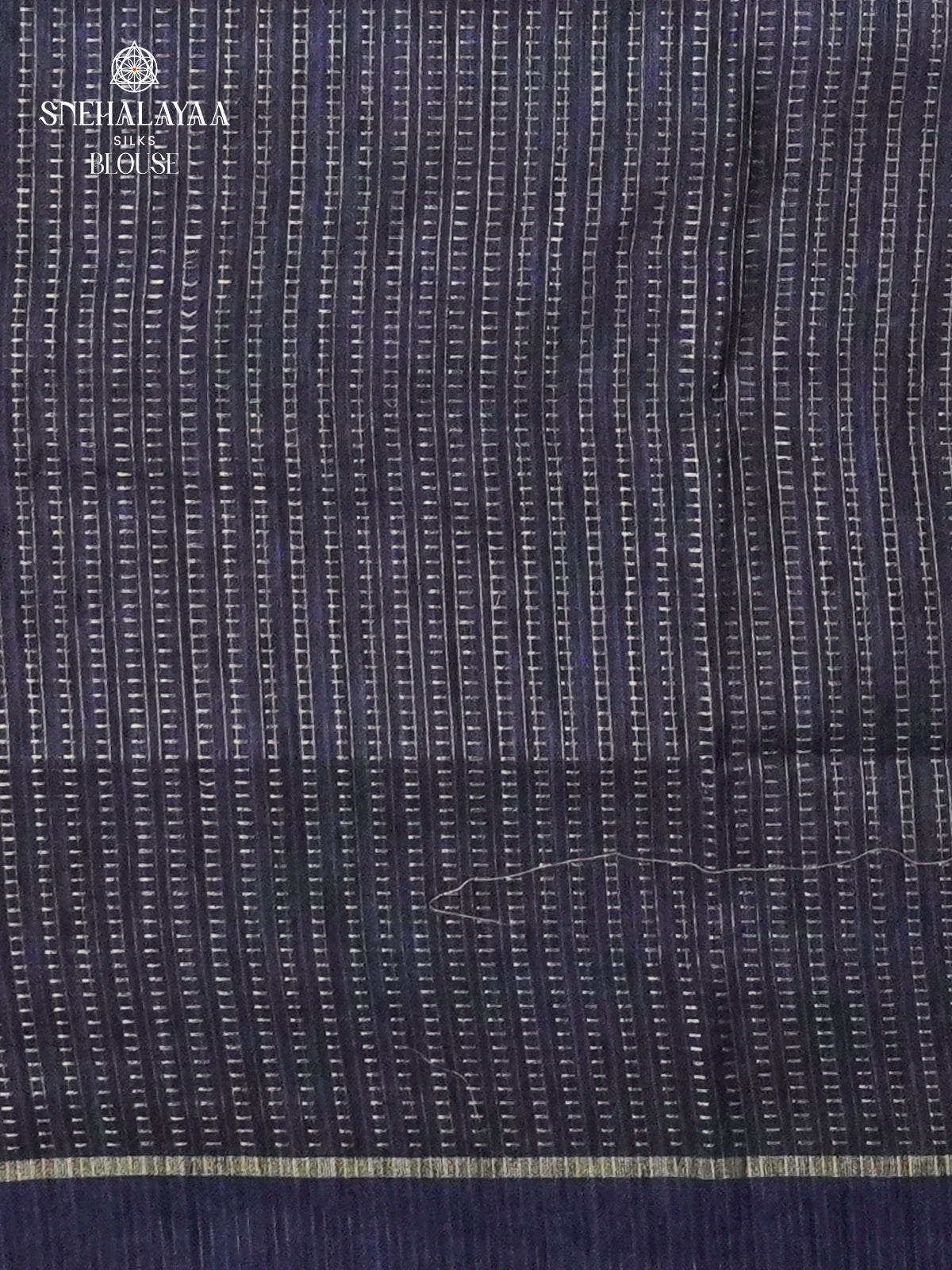 Blue Munga Tussar Embroidery Saree