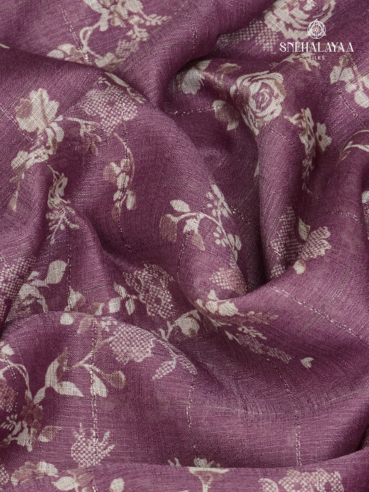 Lavender Dola Silk Saree