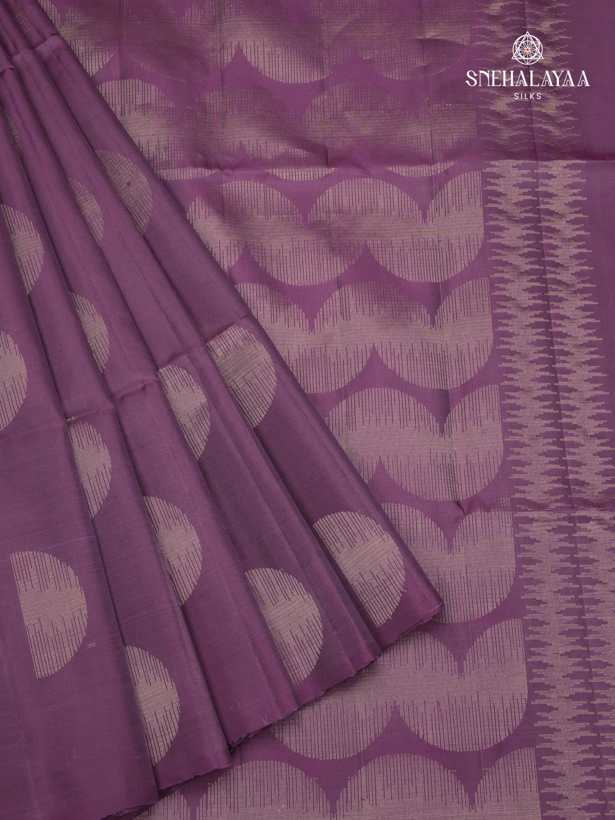Purple Kanjivaram Soft Silk Saree
