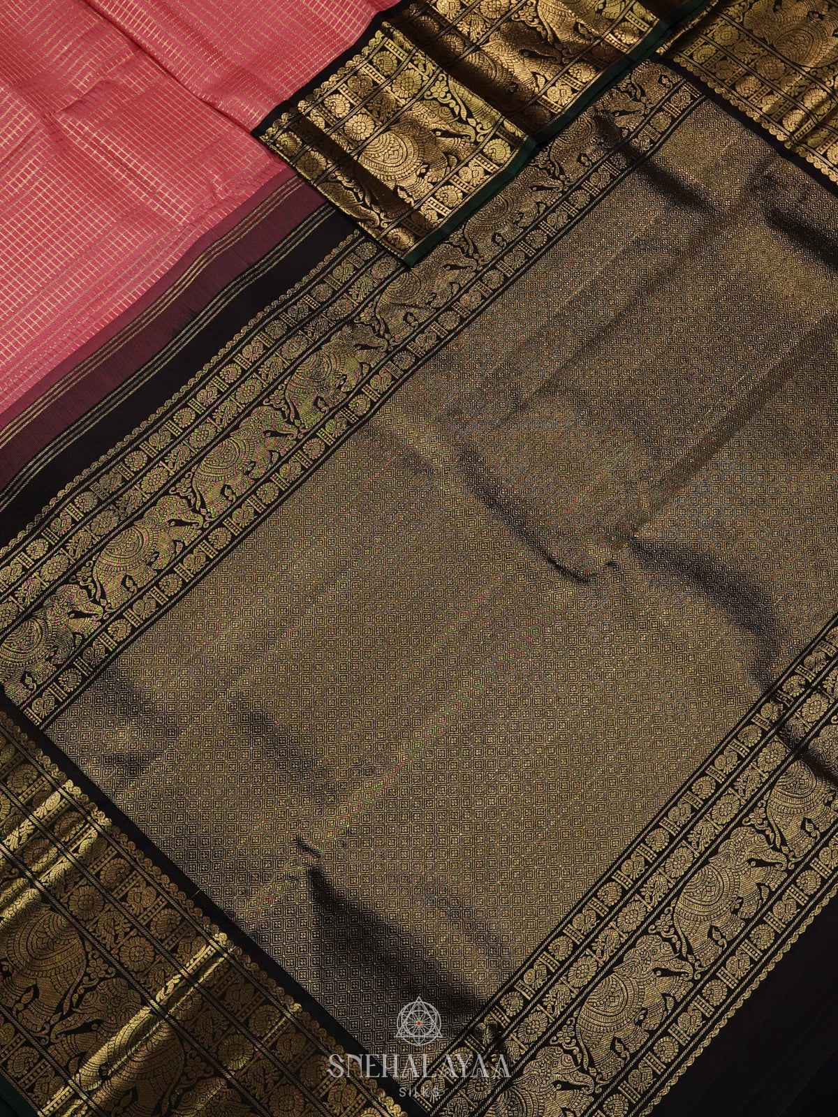 Pink Kanjivaram Silk Saree