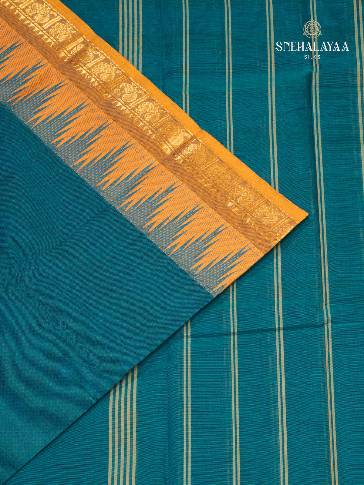 Blue Kanchi Cotton Saree
