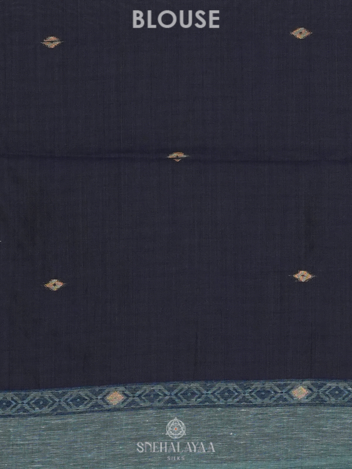 Blue Munga Cotton Saree