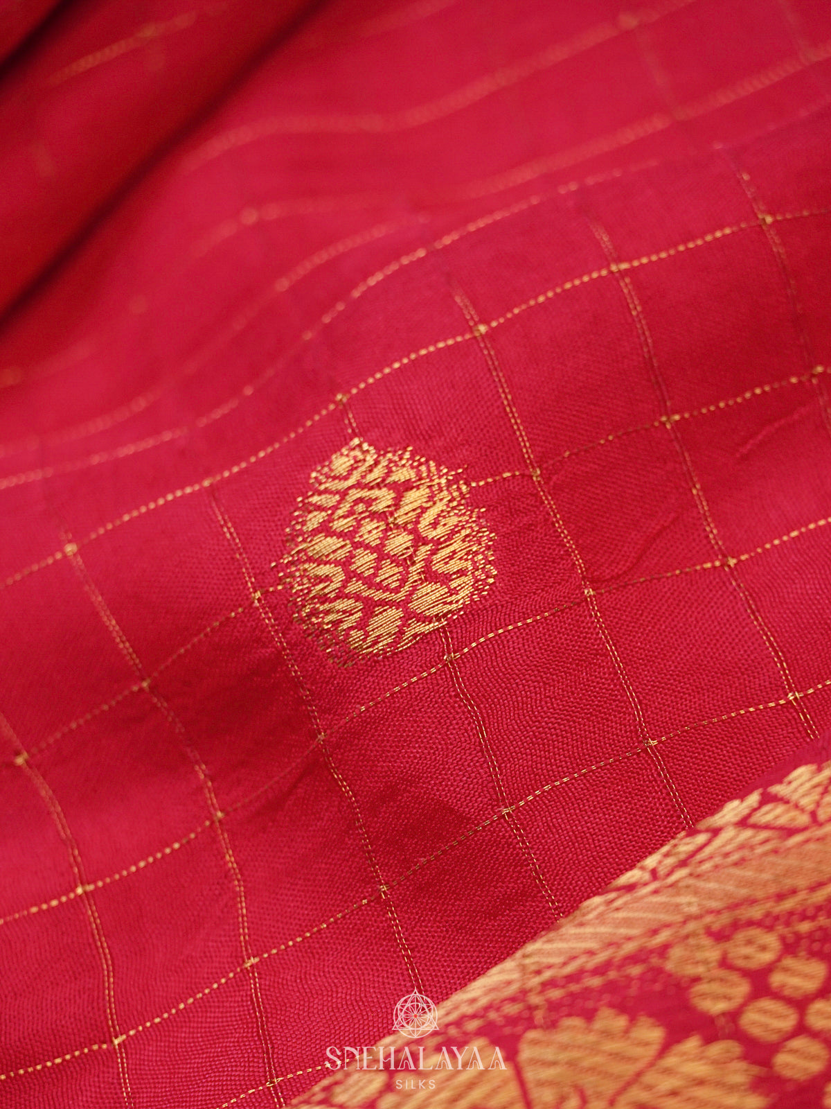 Rani Pink Banaras Silk Saree