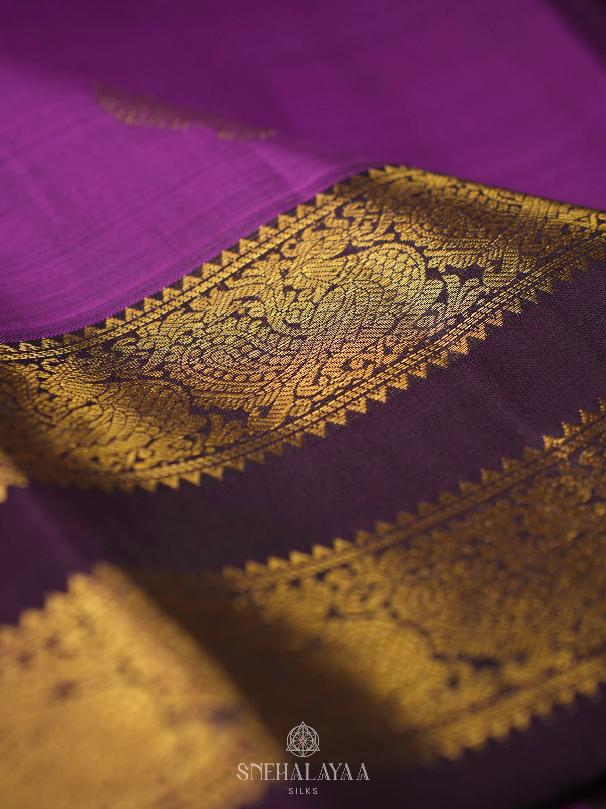 Lavender Kanjivaram Silk Saree