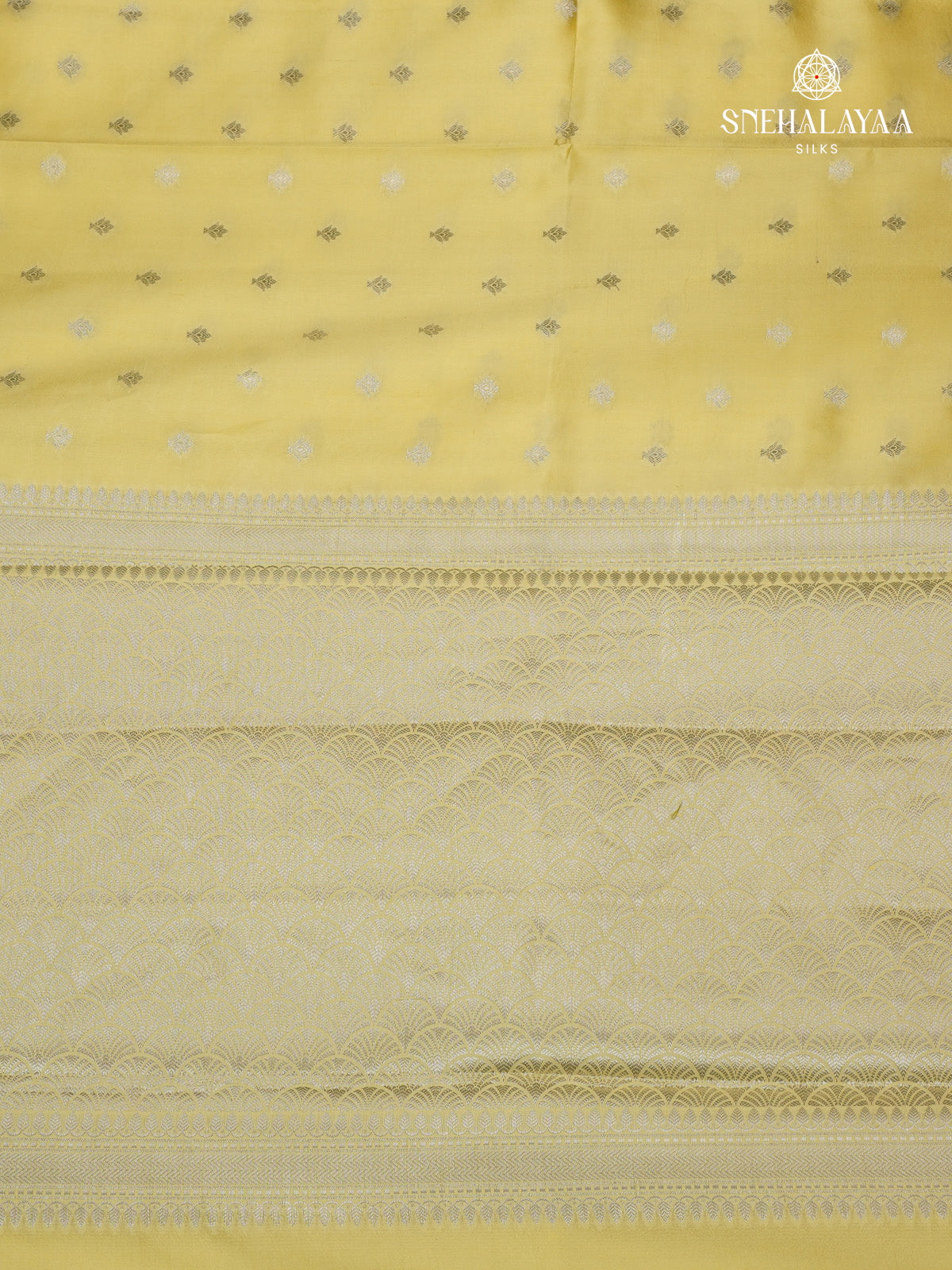 Yellow Banaras Dupion Silk Saree
