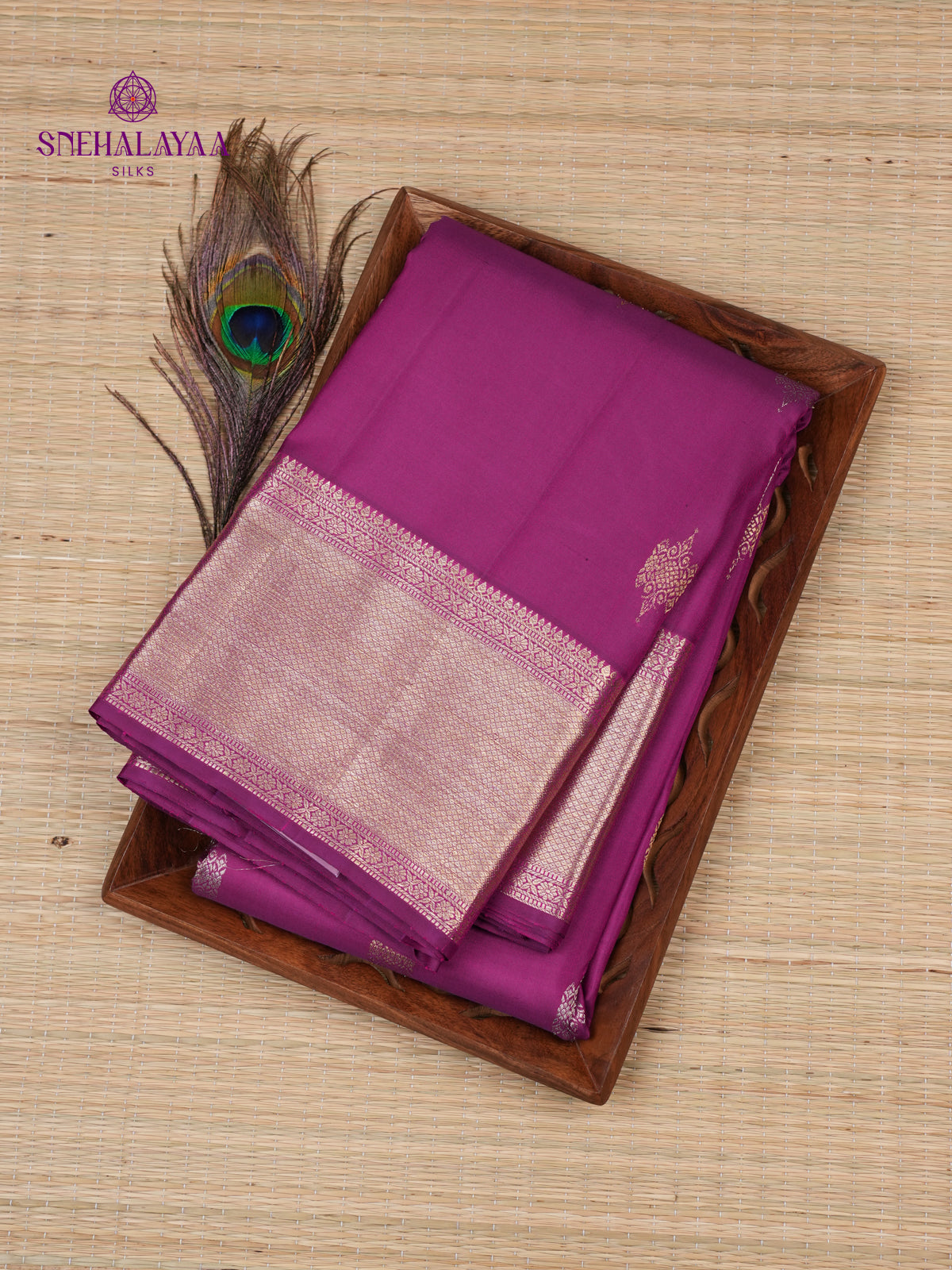 Berry Pink Kanjivaram Silk Saree