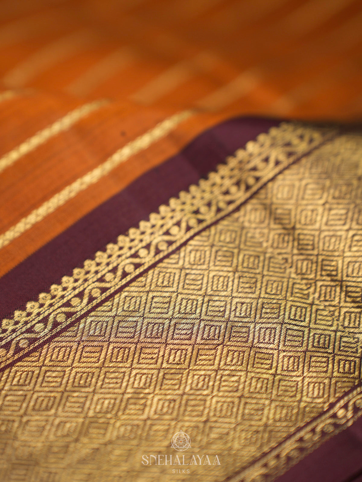 Mustard Kanjivaram Silk Saree