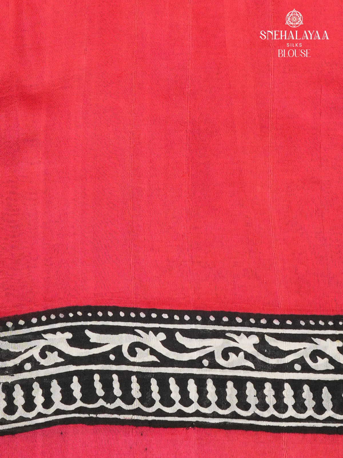 Red Tussar Silk Saree