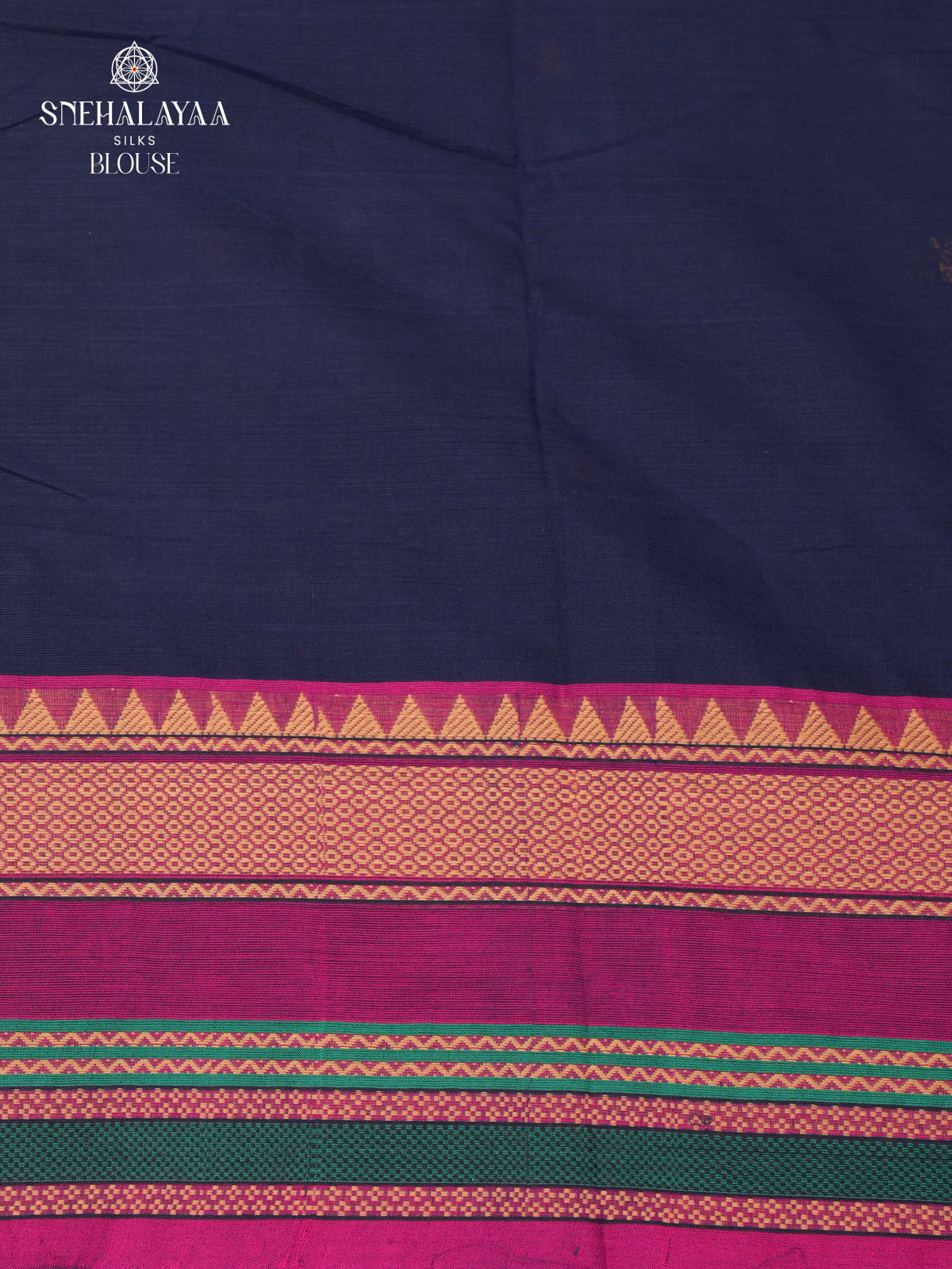 Navy Blue Chettinad Cotton Saree