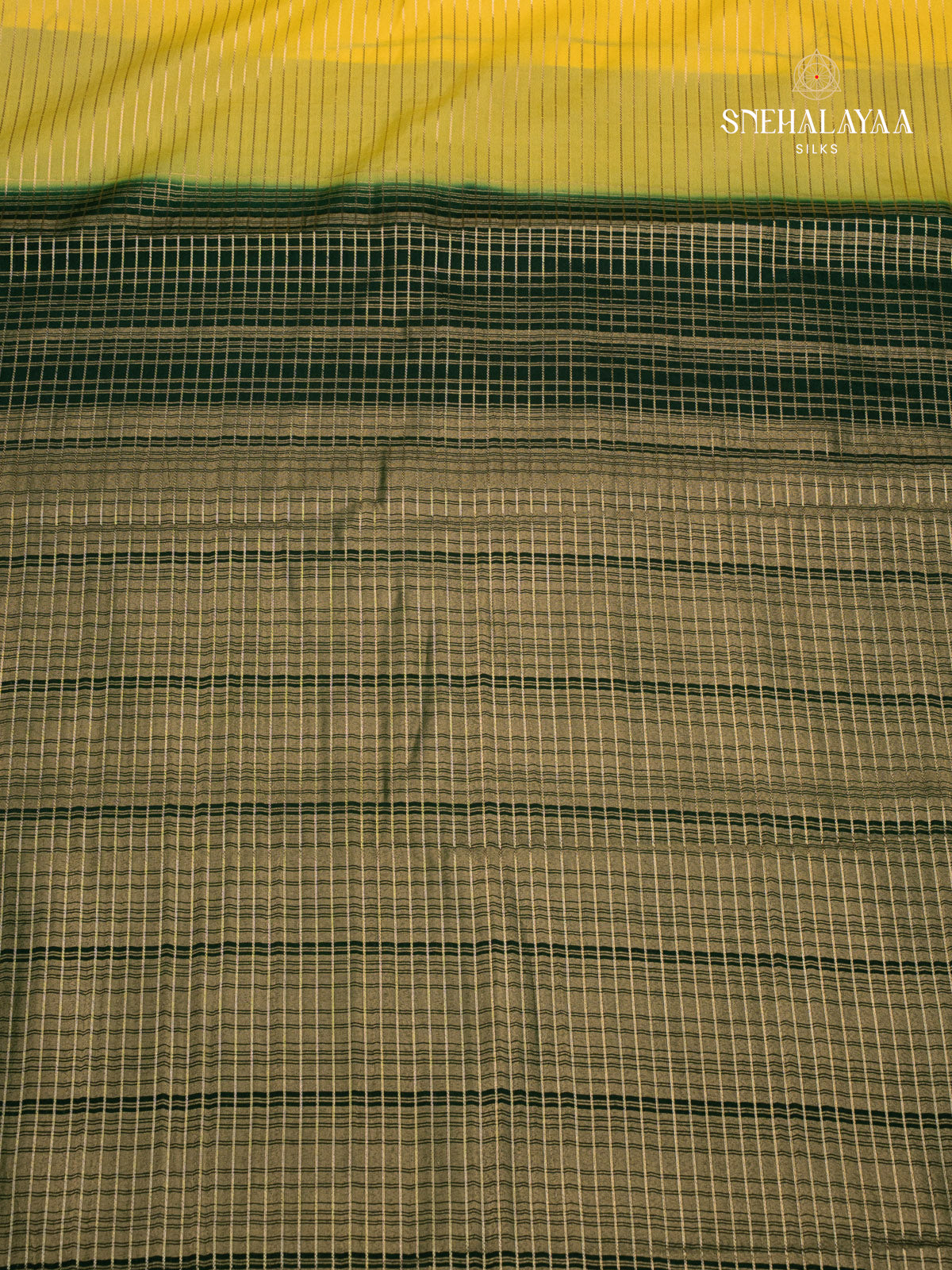 Yellow Mysore Silk Saree