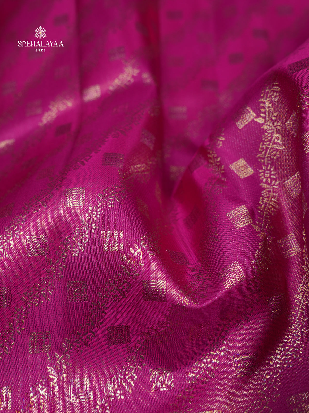 Magenta Pink Kanjivaram Silk Saree