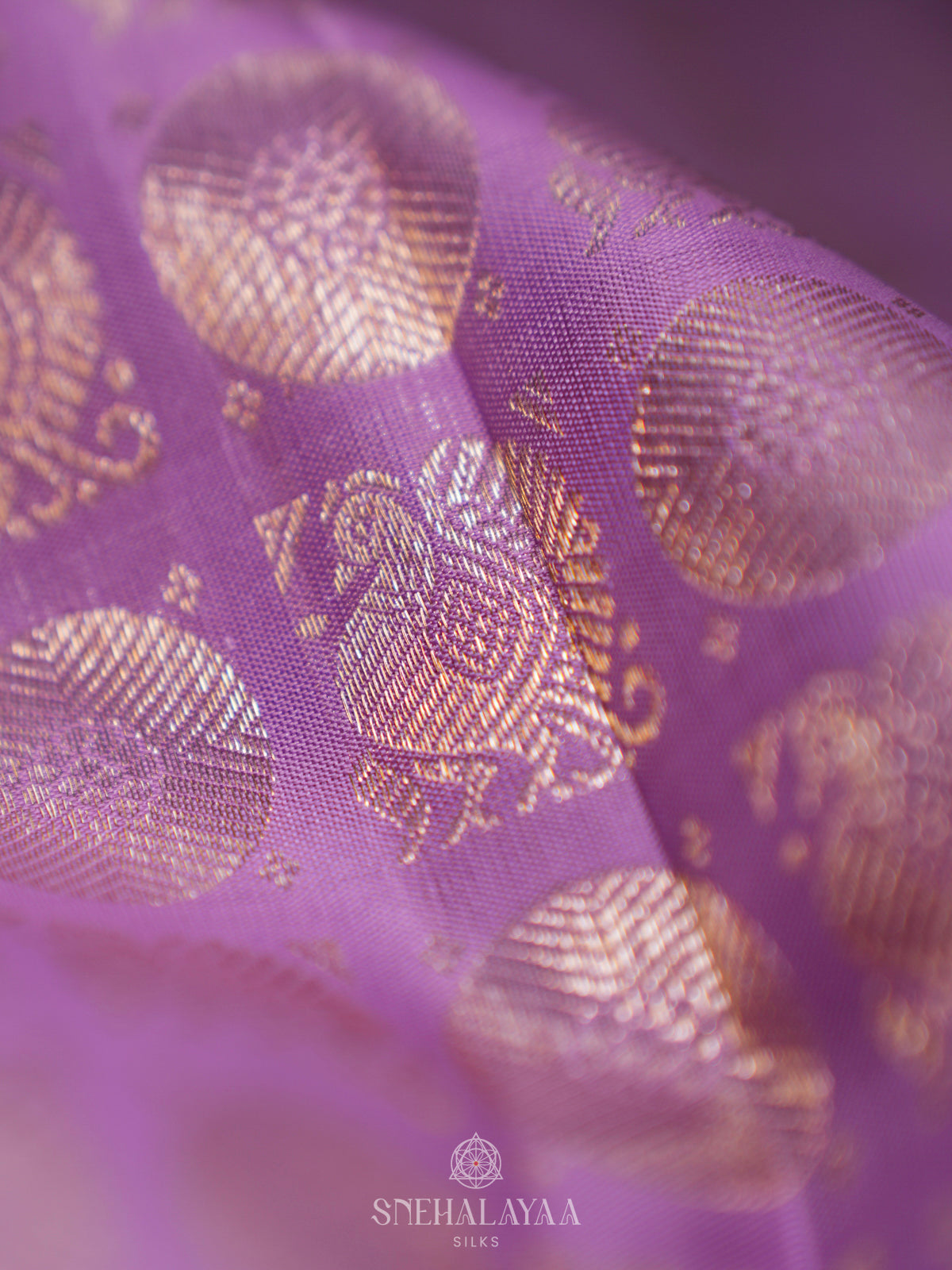 Lavender Kanjivaram Silk Saree