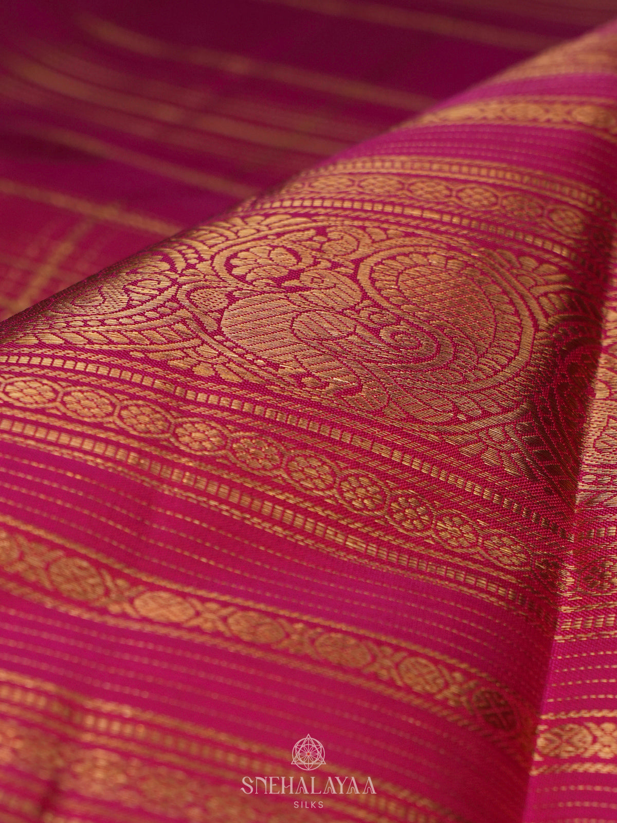 Pink Kanjivaram Silk Saree