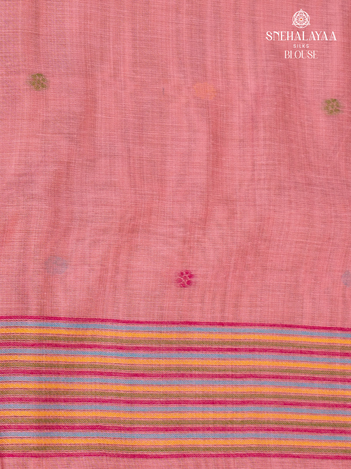Tulip Pink Munga Cotton Saree