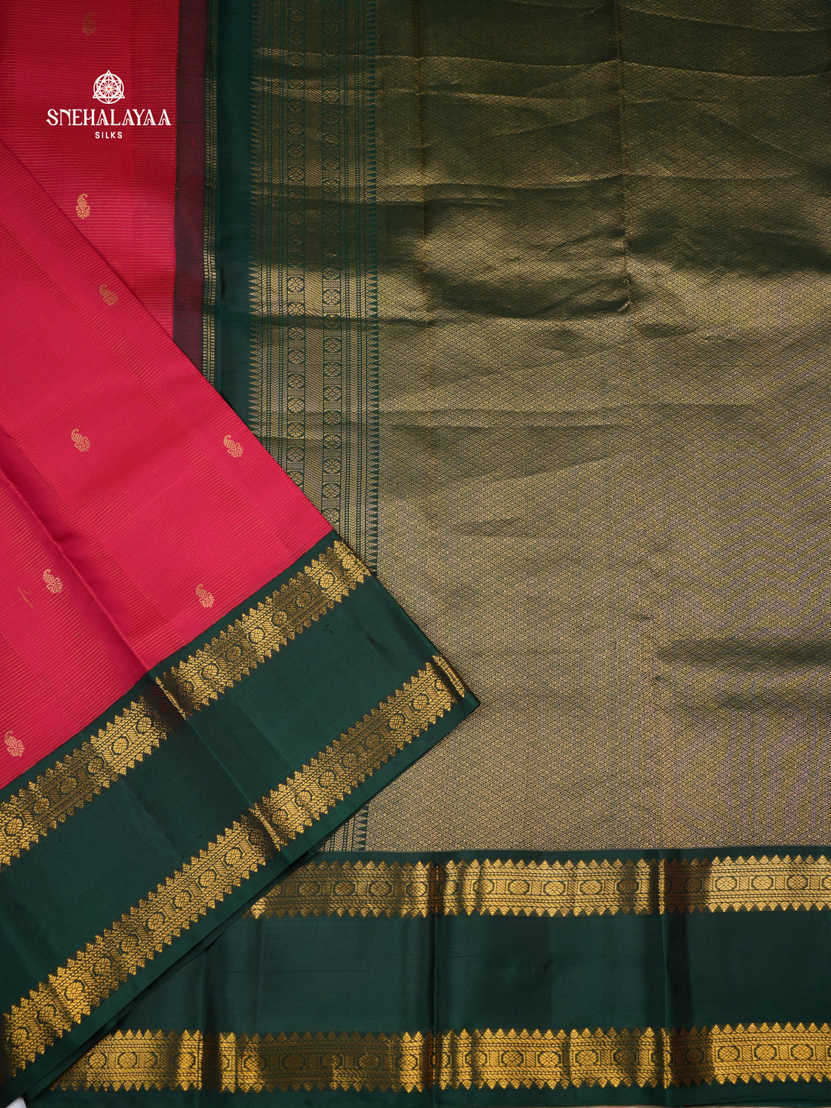 Rani Pink Kanjivaram Silk Saree