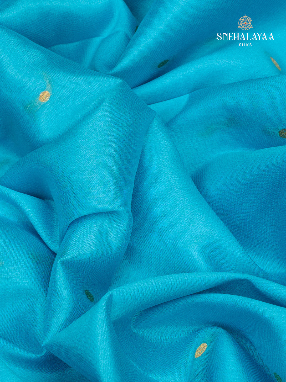 Sky Blue Mysore Silk Saree