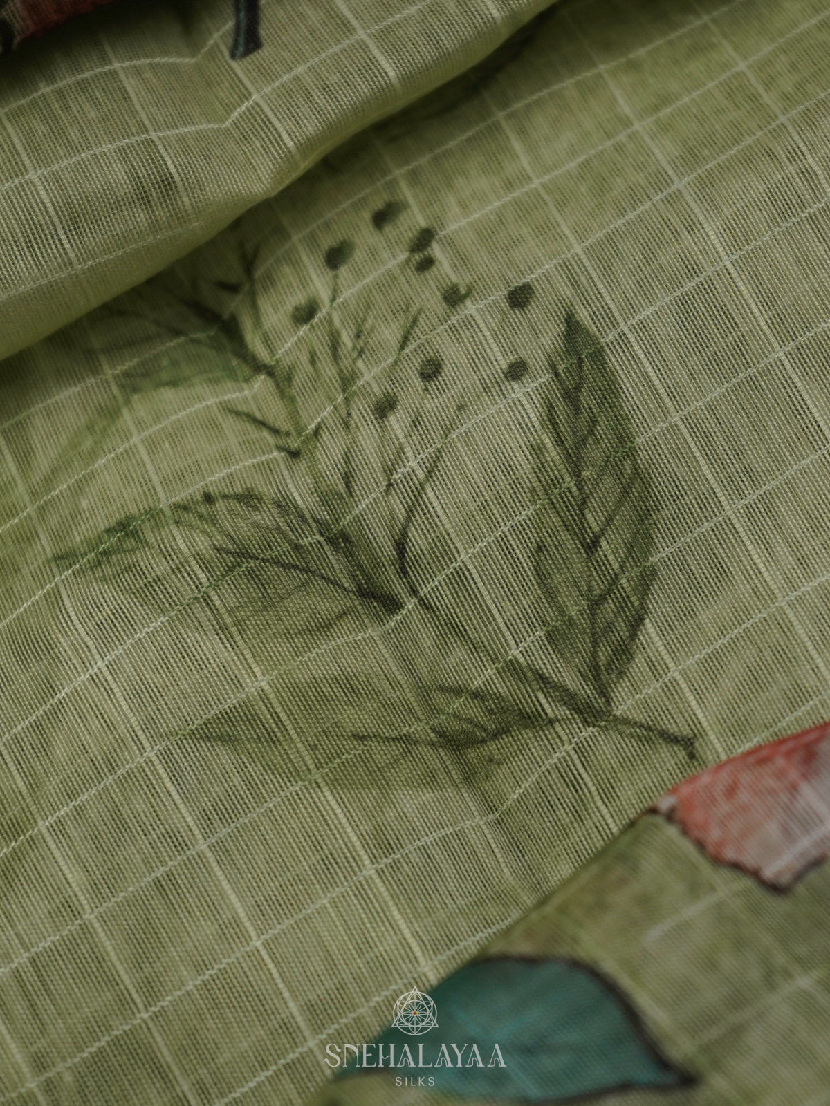 Green Chanderi Saree