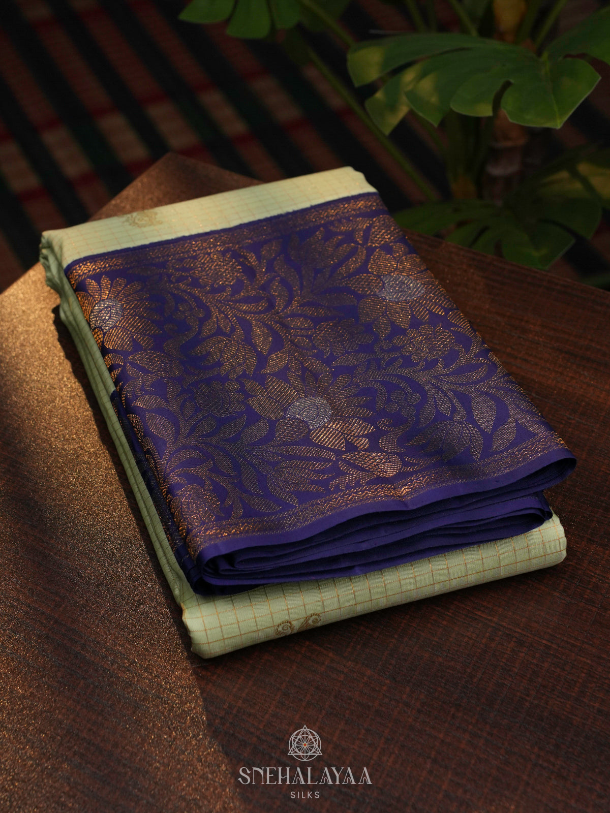 Pale Green Kanjivaram Silk Saree