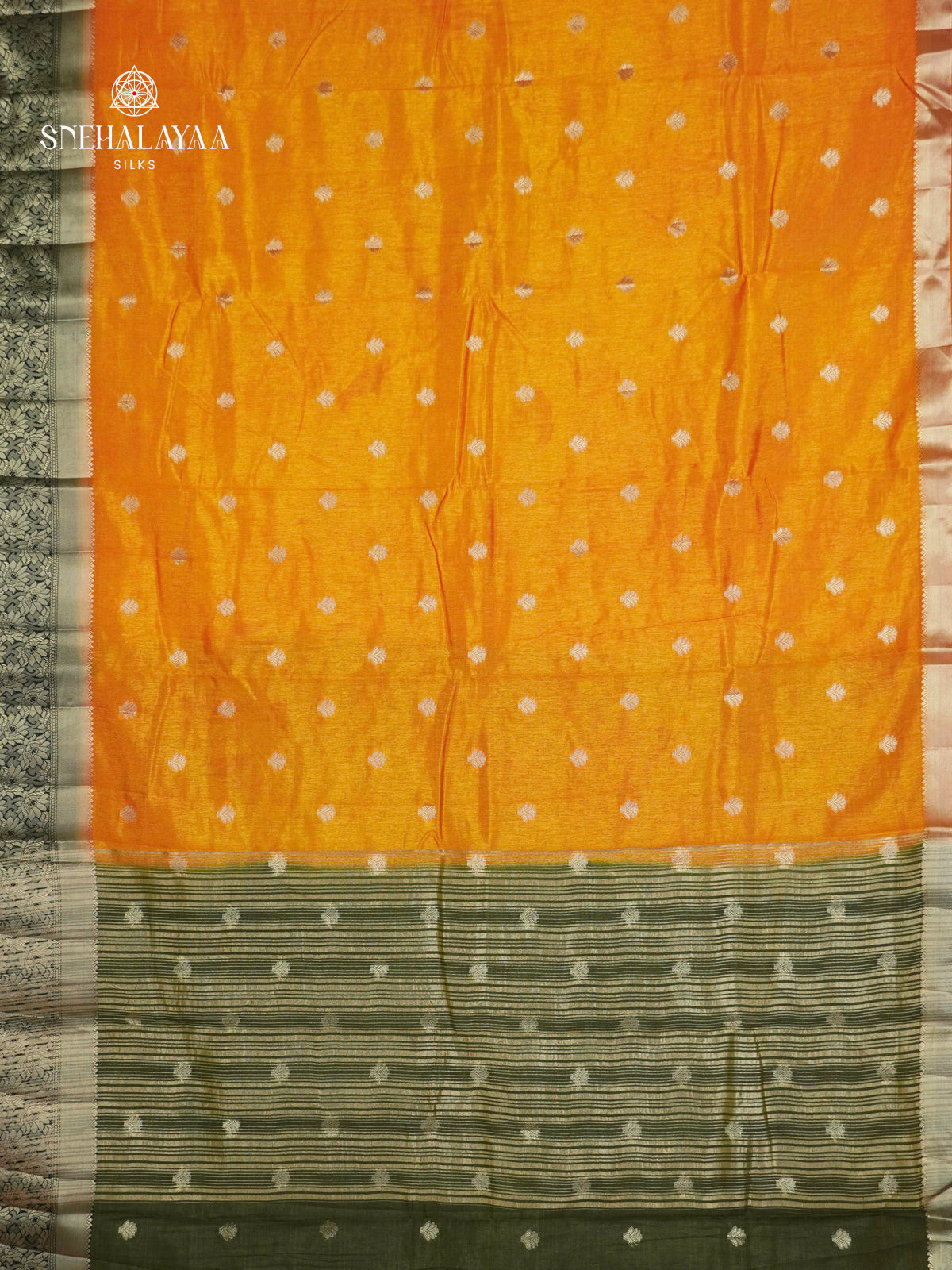 Rich Yellow Raw Silk Saree