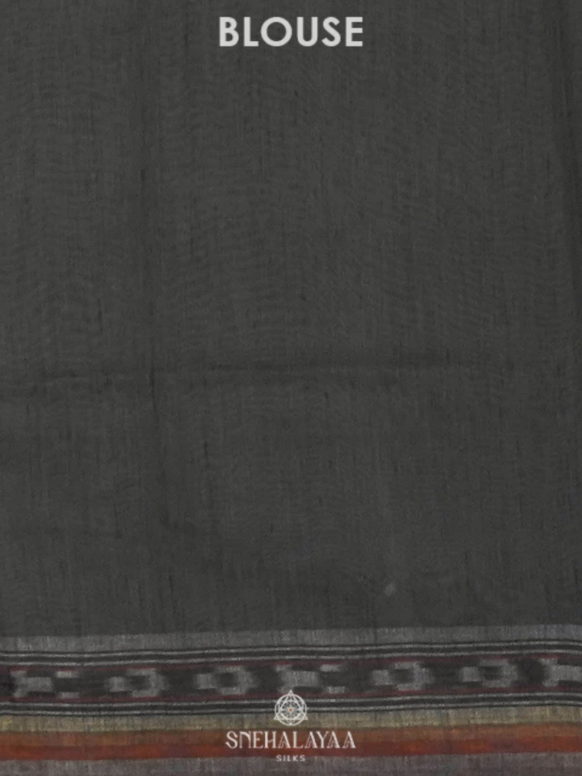 Grey Linen Embroidery Saree