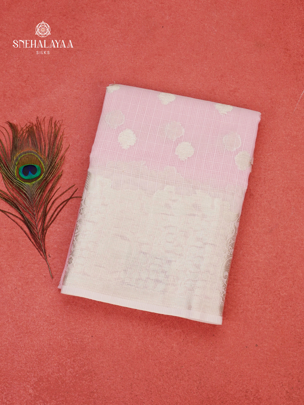 Pale Pink Kota Saree