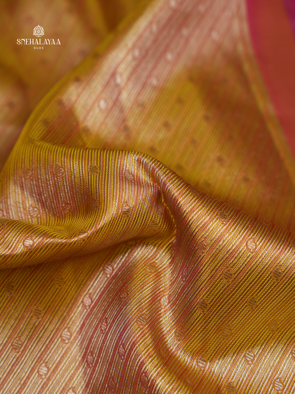 Pale Yellow Kanjivaram Silk Saree