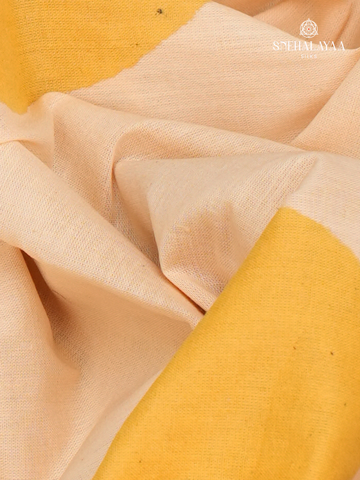 Cream Jaipur Cotton Saree