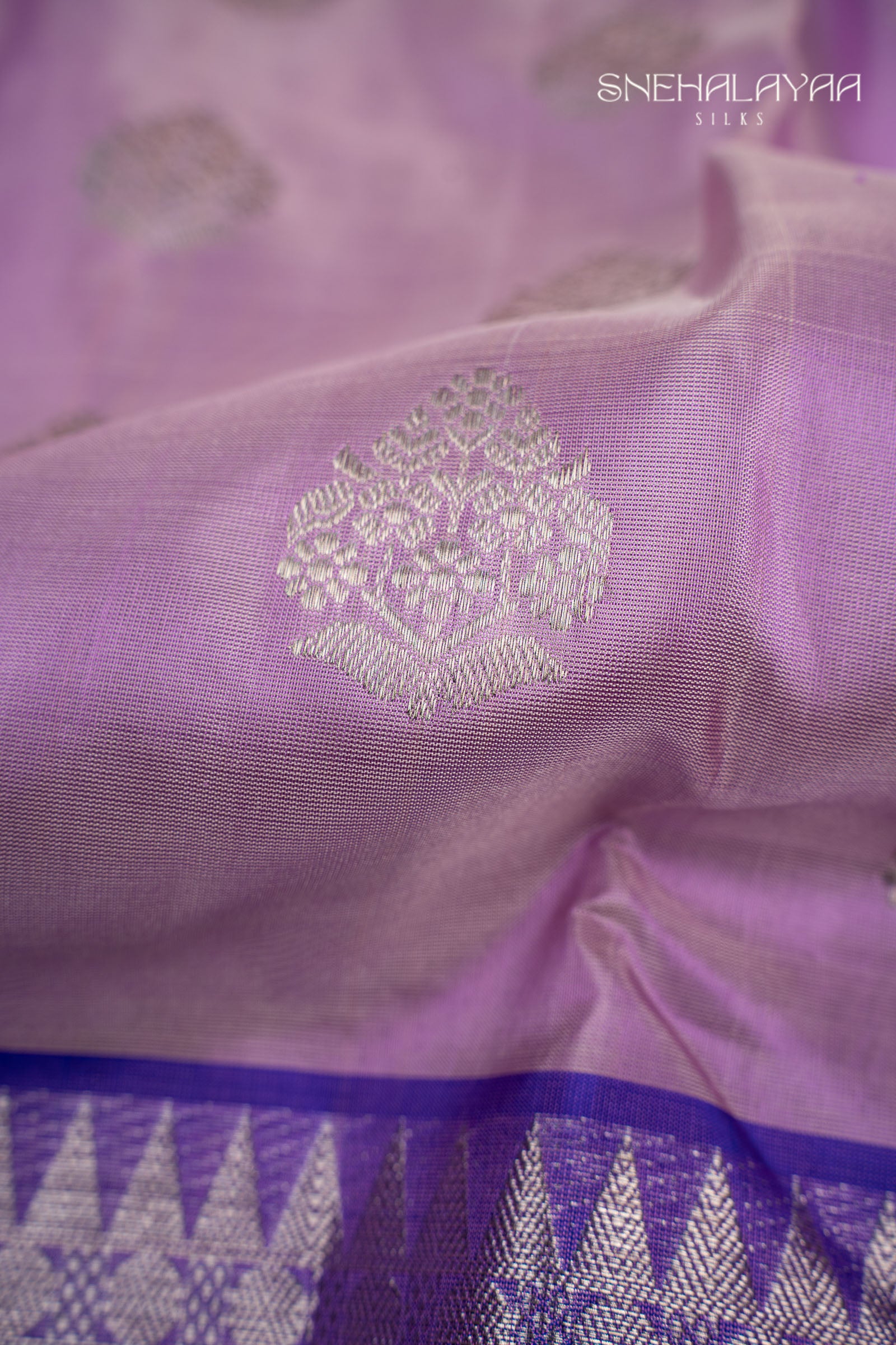 Lavender Venkatagiri Silk Saree