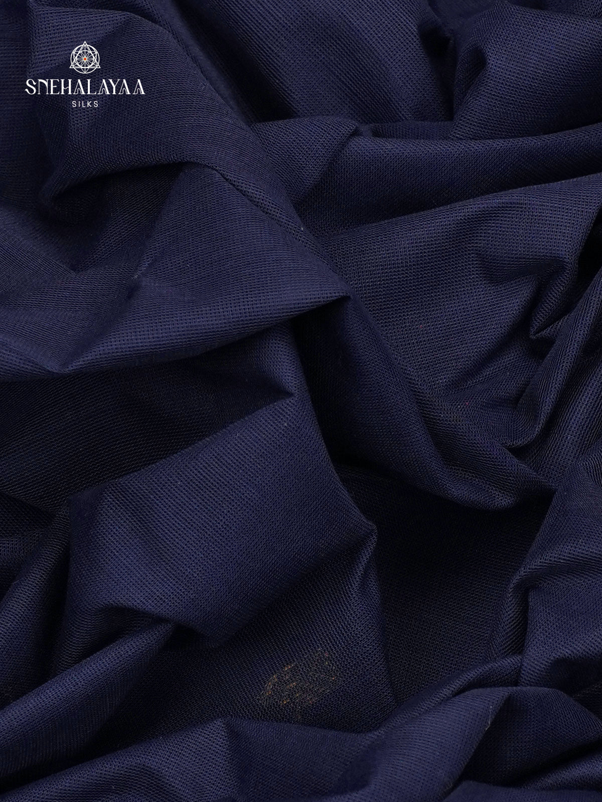 Navy Blue Chettinad Cotton Saree