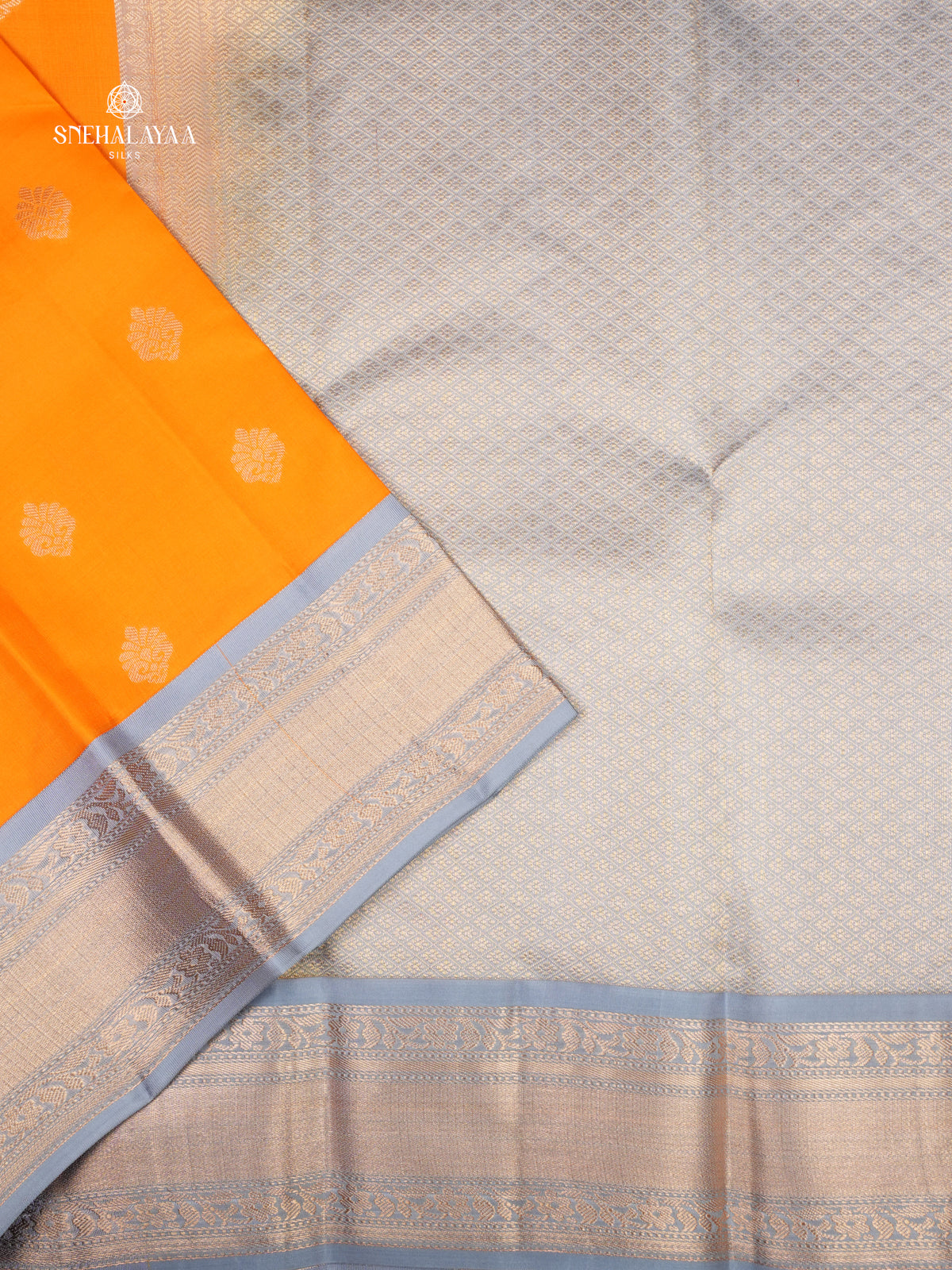 Mango Yellow Kanjivaram Silk Saree
