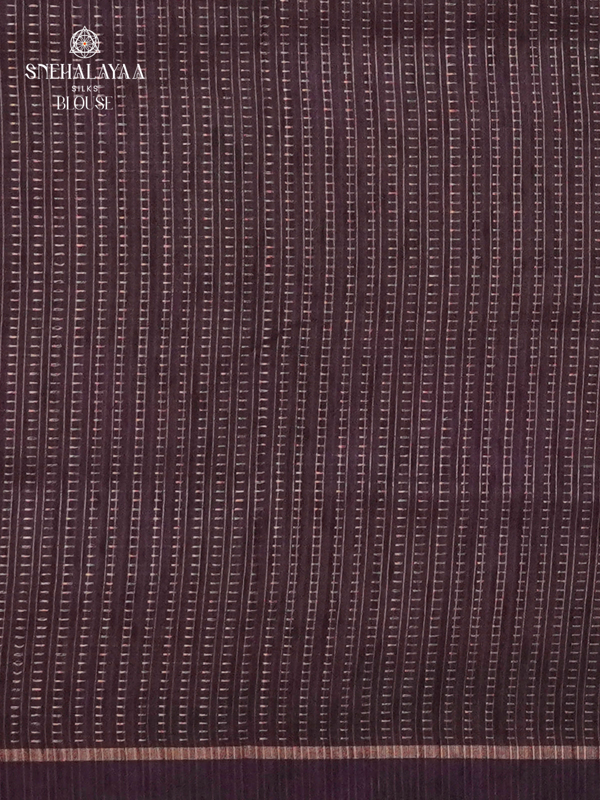 Navy Blue Munga Tussar Embroidery Saree