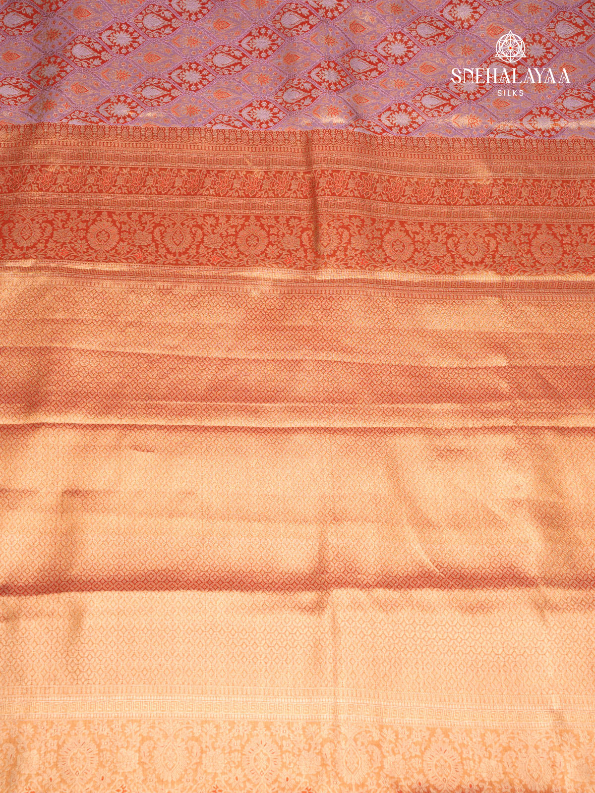 Peach Kanjivaram Silk Saree