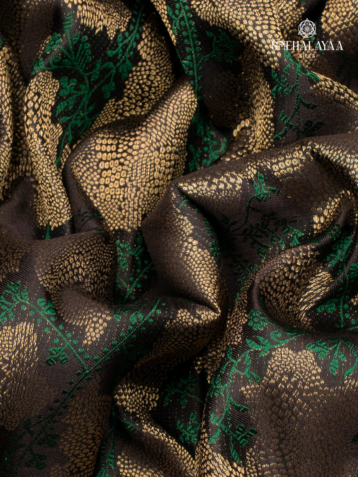 Black Kanjivaram Silk Saree