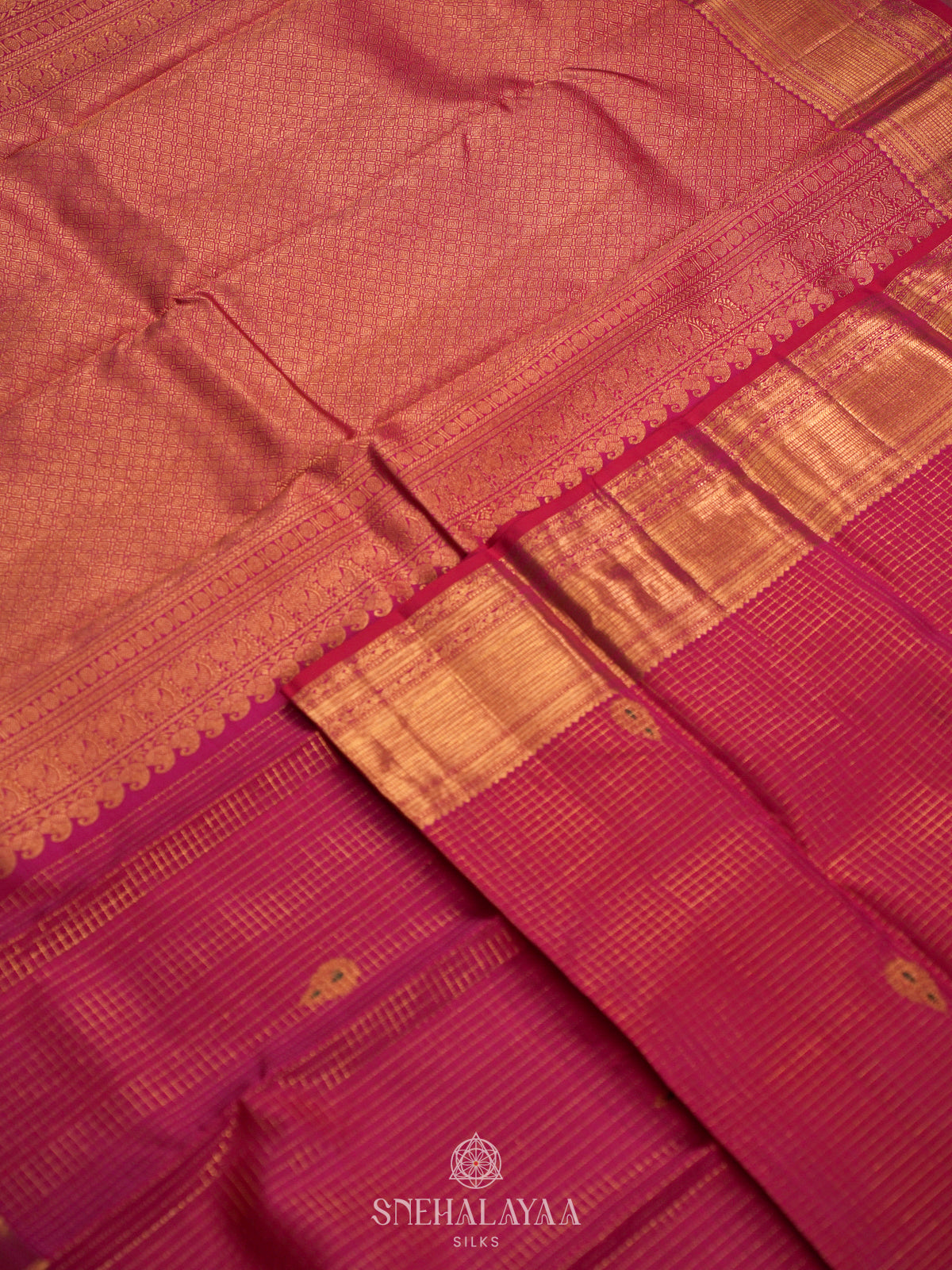 Pink Kanjivaram Silk Saree