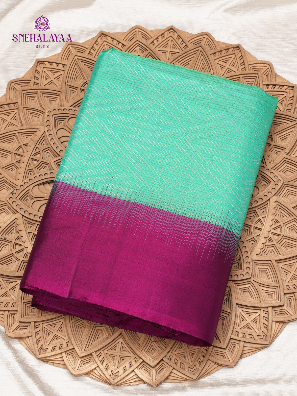 Teal Green Kanjivaram Silk saree
