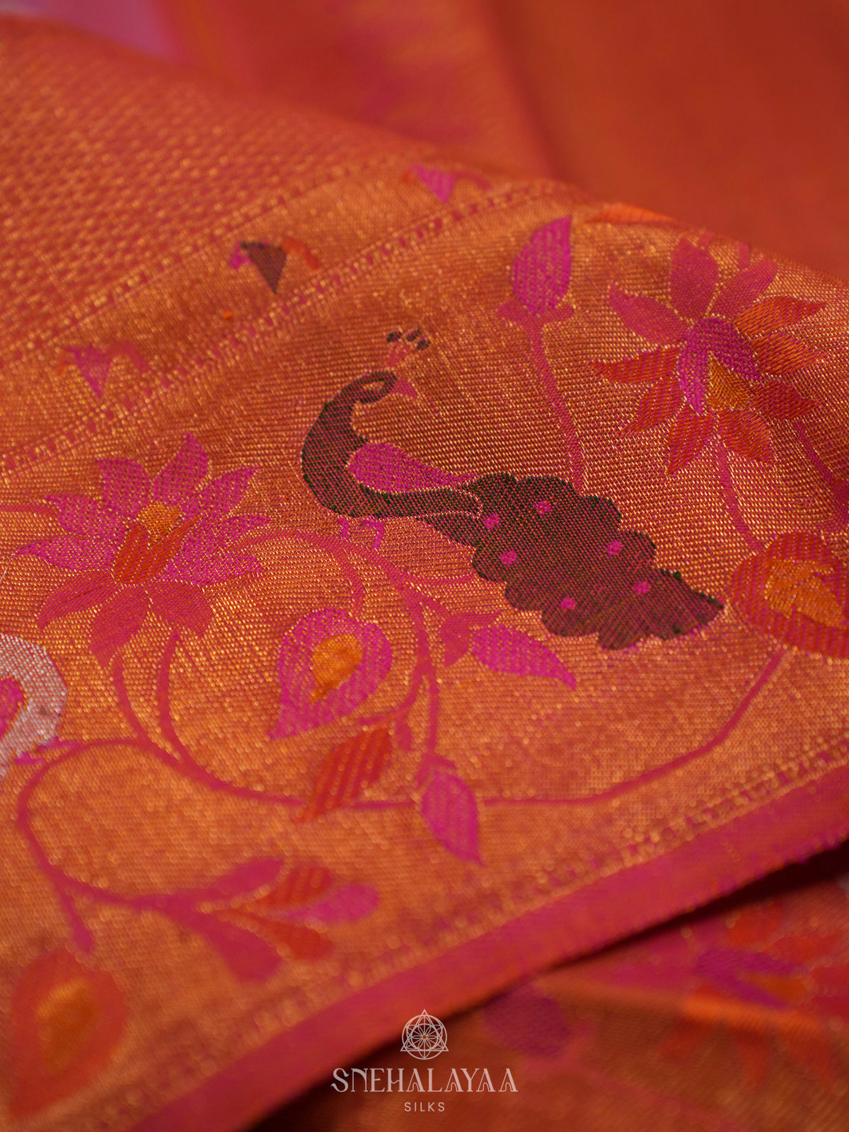 Pale Pink Kanjivaram Silk Saree