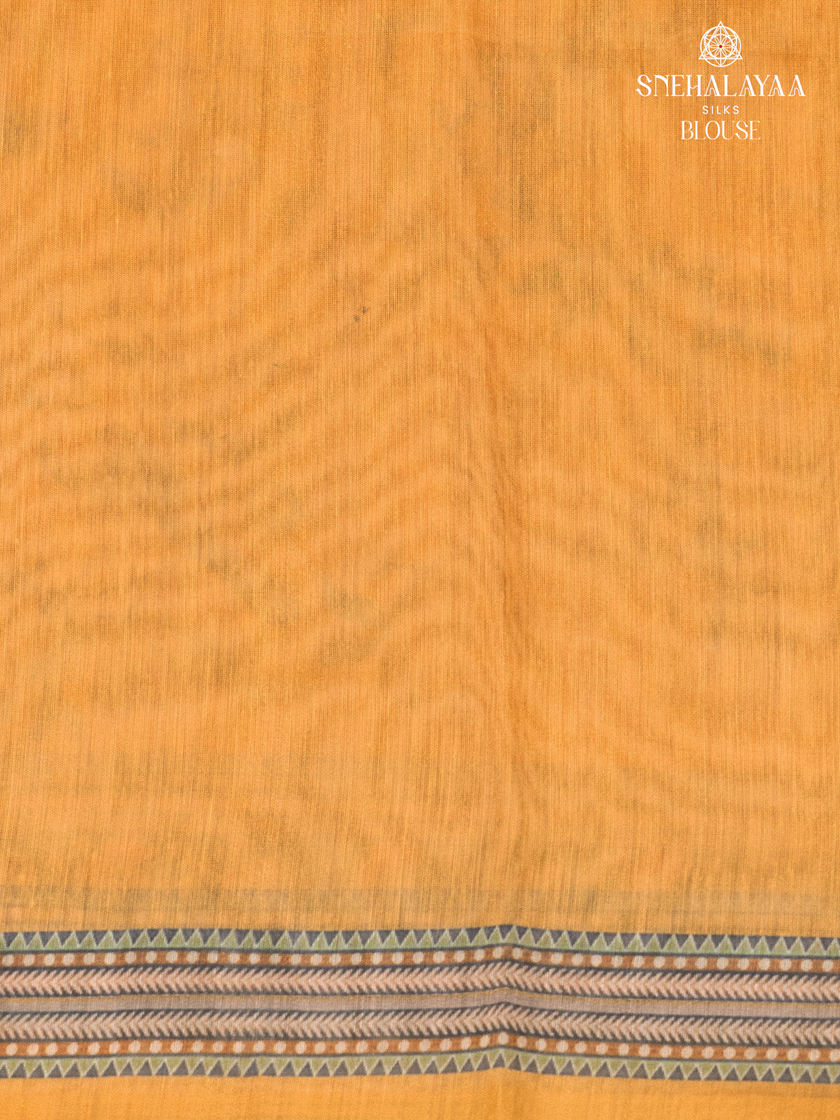 Mustard Yellow Linen Saree