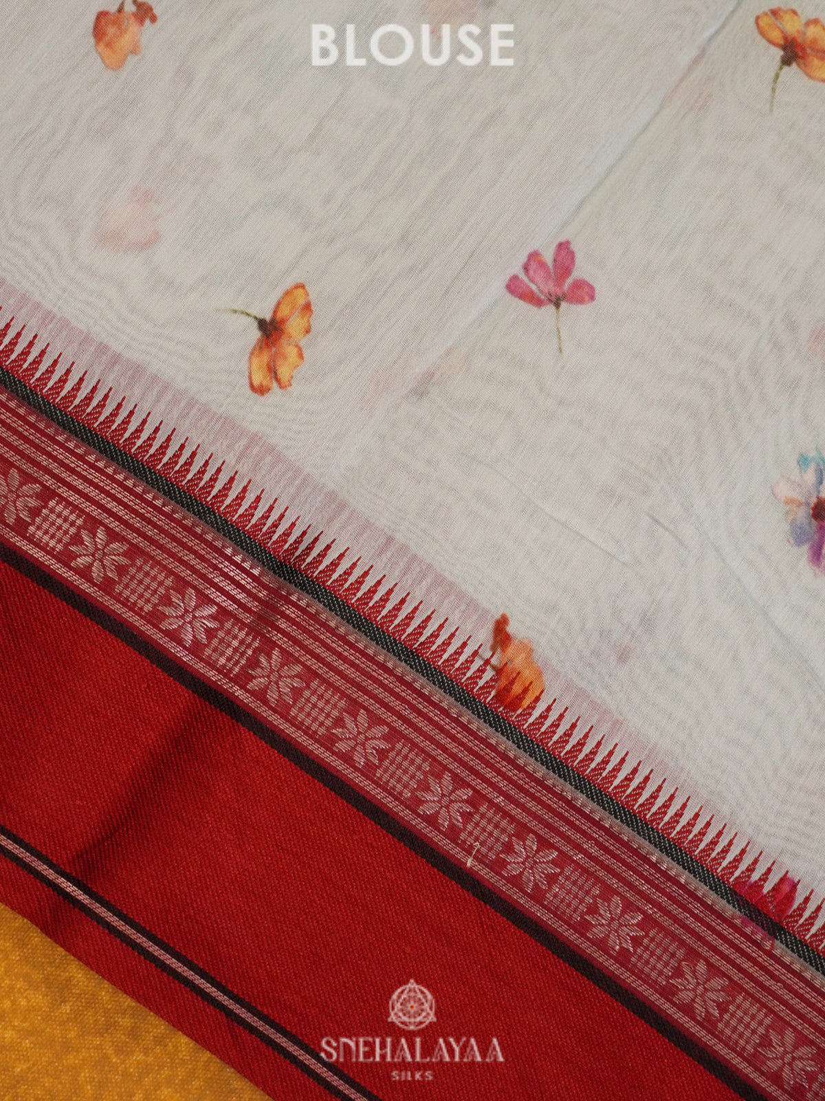 Off White Chanderi Saree