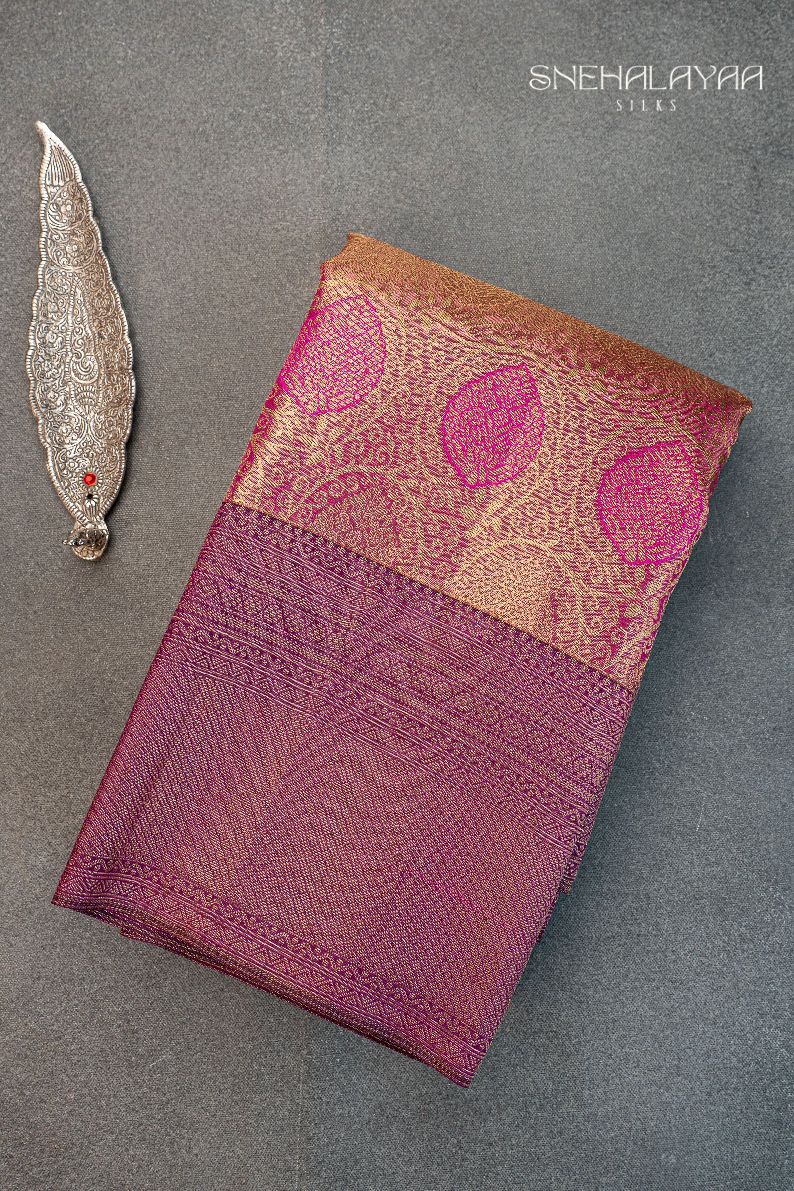Pink Kancheevaram Tissue Silk Saree