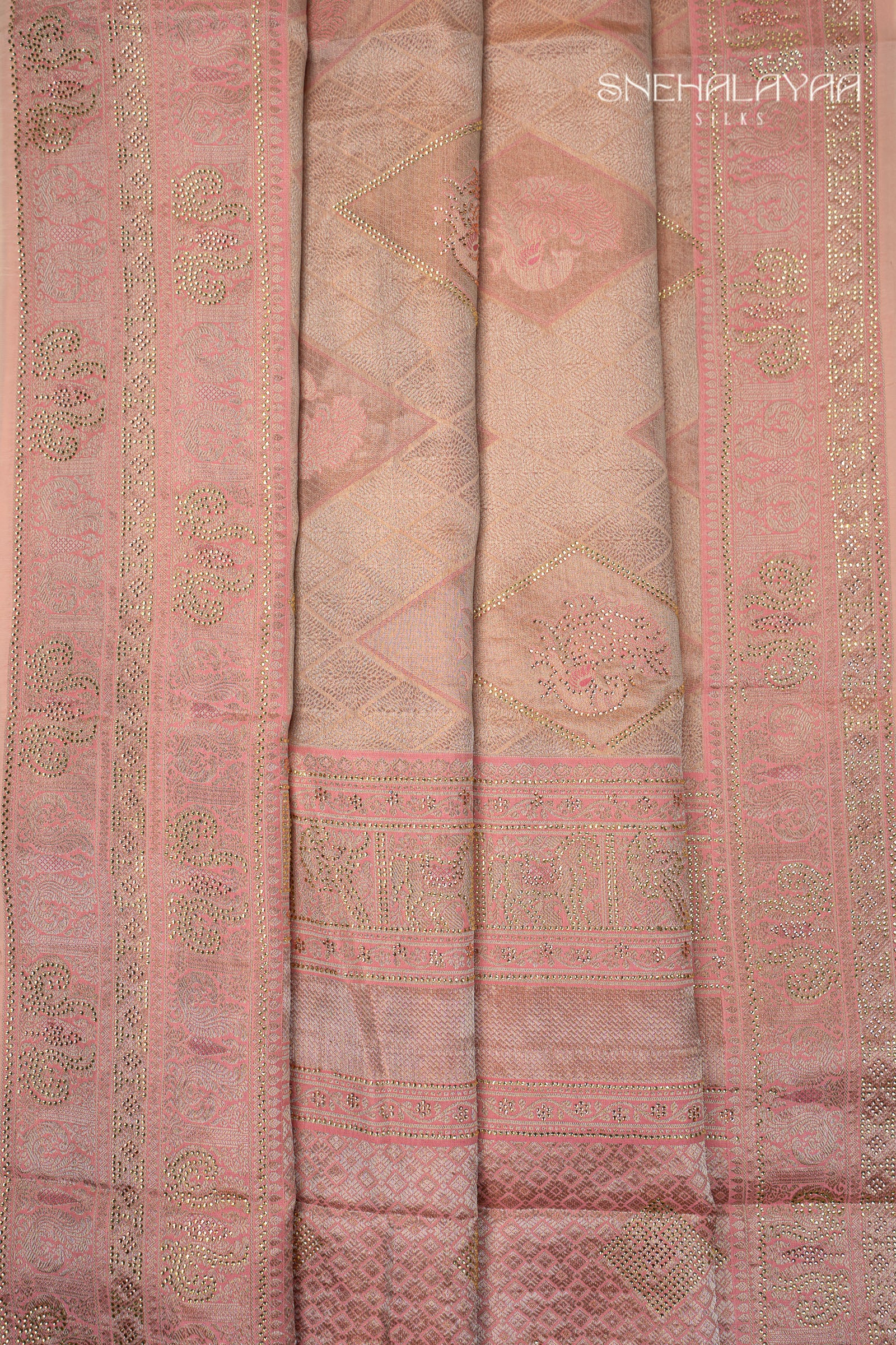 Pink Banaras Saree
