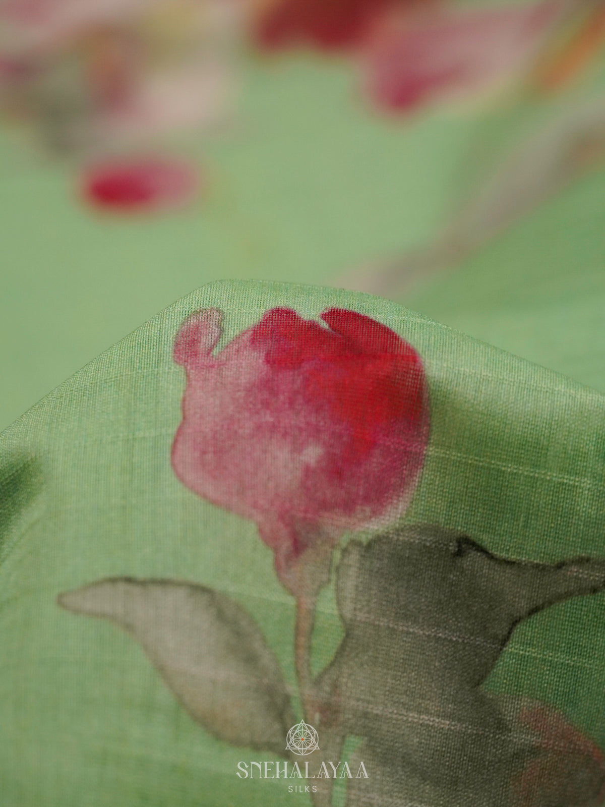 Green Chanderi Saree