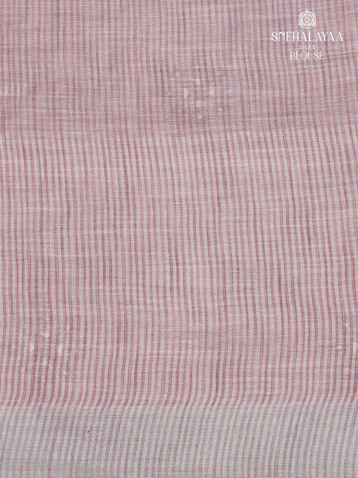 Pastel Rose Linen Tissue Embroidery Saree