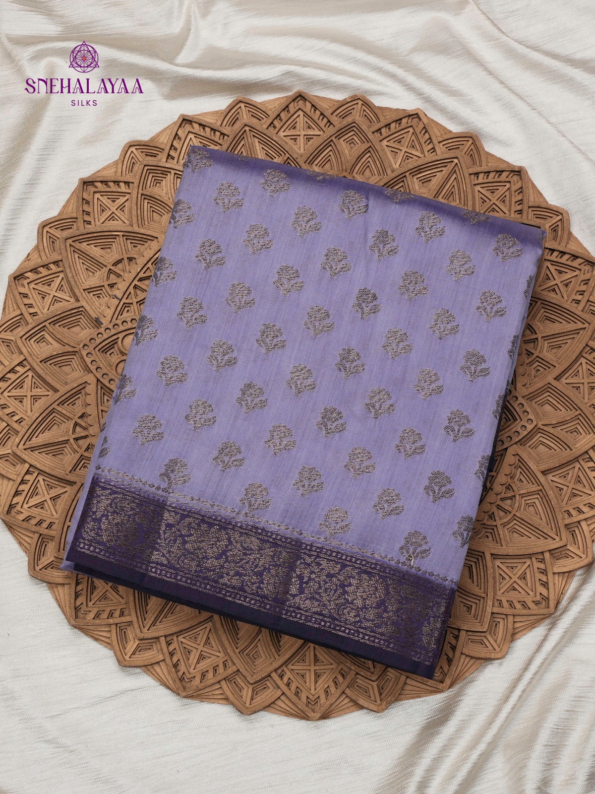 Blue Banaras Chiniya Silk Saree