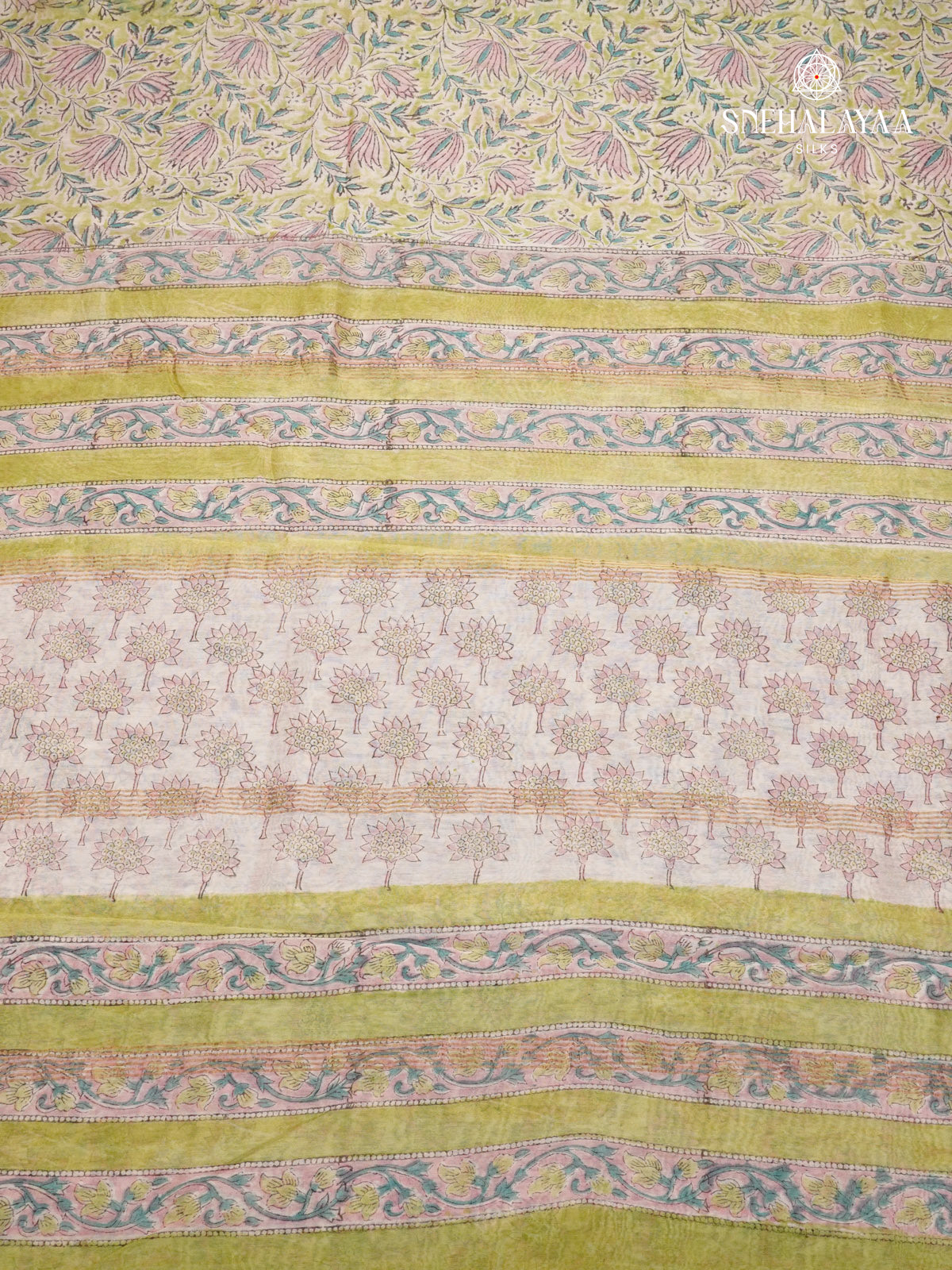 Sage Green Chanderi Saree