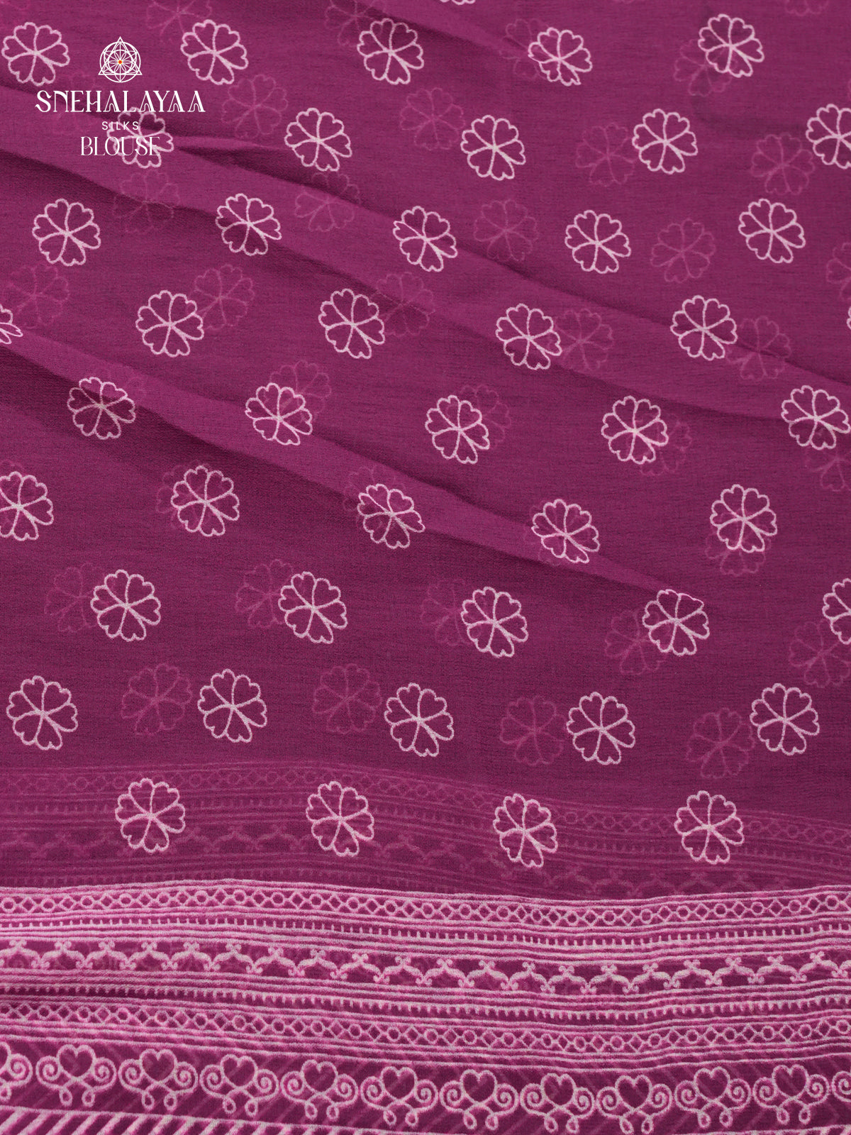 Purple Chiffon Saree