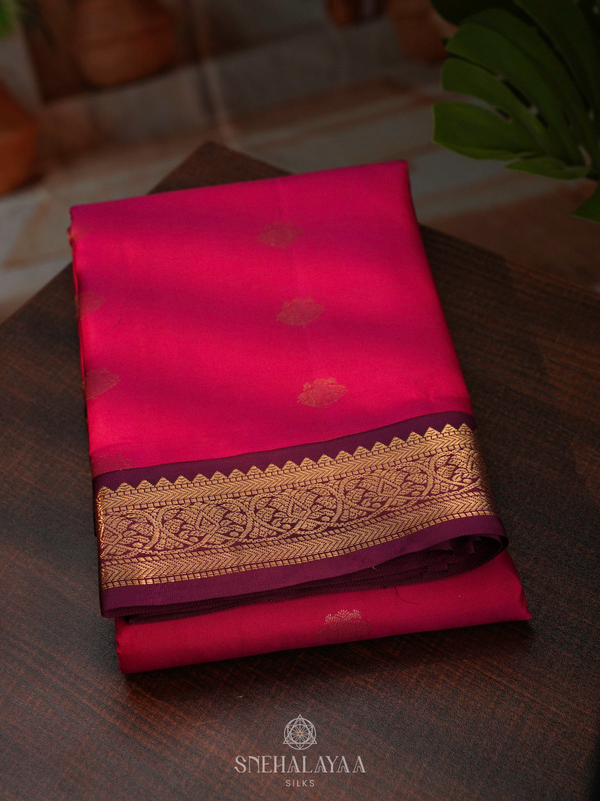 Pink Kanjivaram Silk Saree